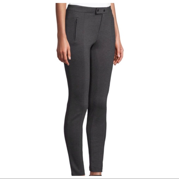 Vince Pants - Vince Mid-Rise Tab-Front Ski Pants.